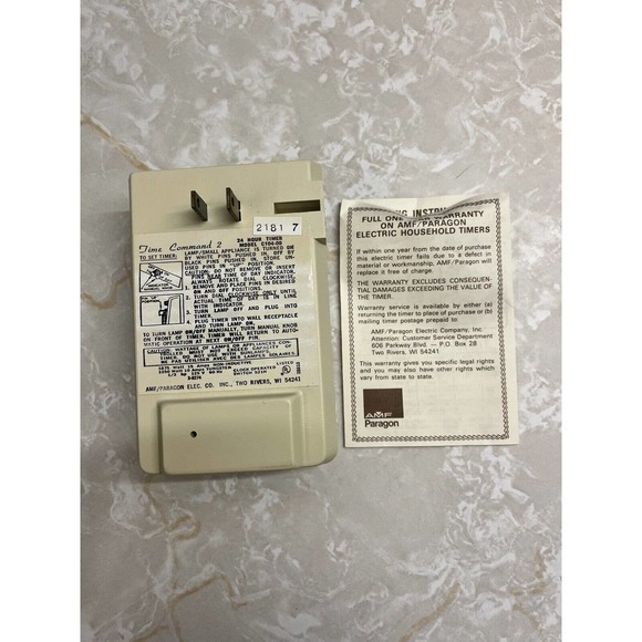 Vintage AMF Paragon Home Electric Timer 2 In Original Box Command 2 C104 - Picture 4 of 4